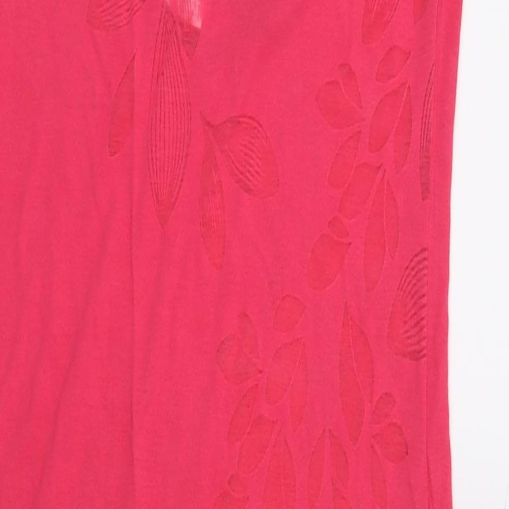 Lipsy Womens Ivory Floral Jersey T-Shirt Dress  Size 14