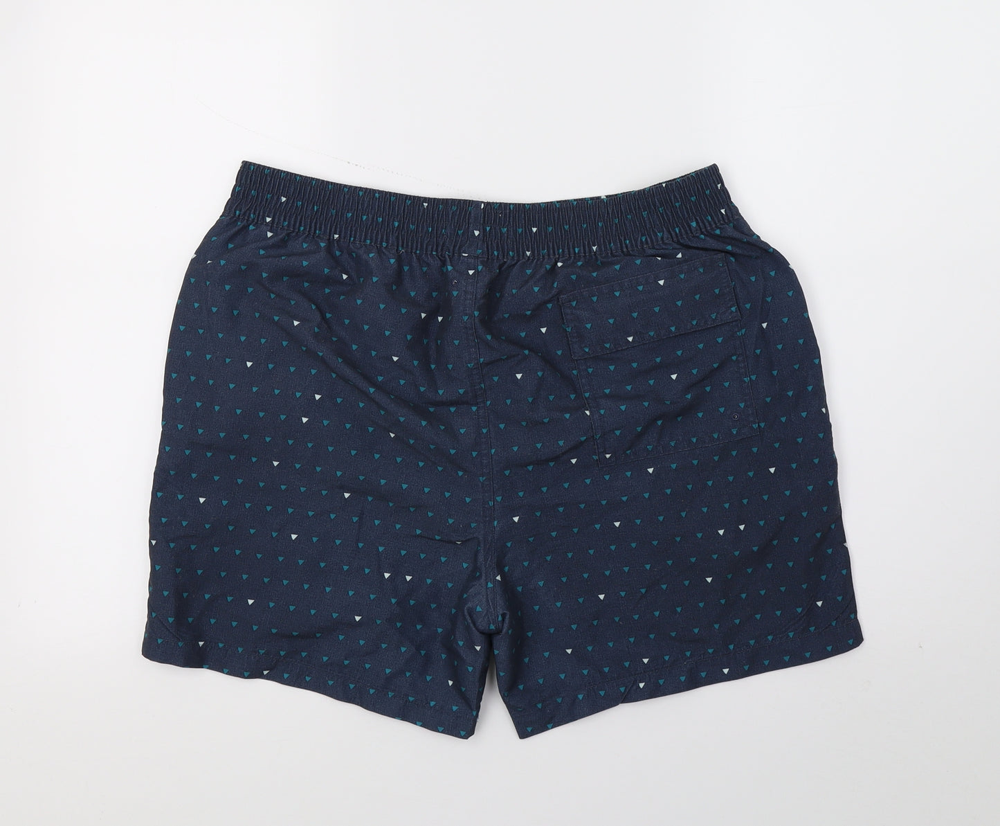Farrah Mens Blue Polka Dot  Sweat Shorts Size L - swim shorts