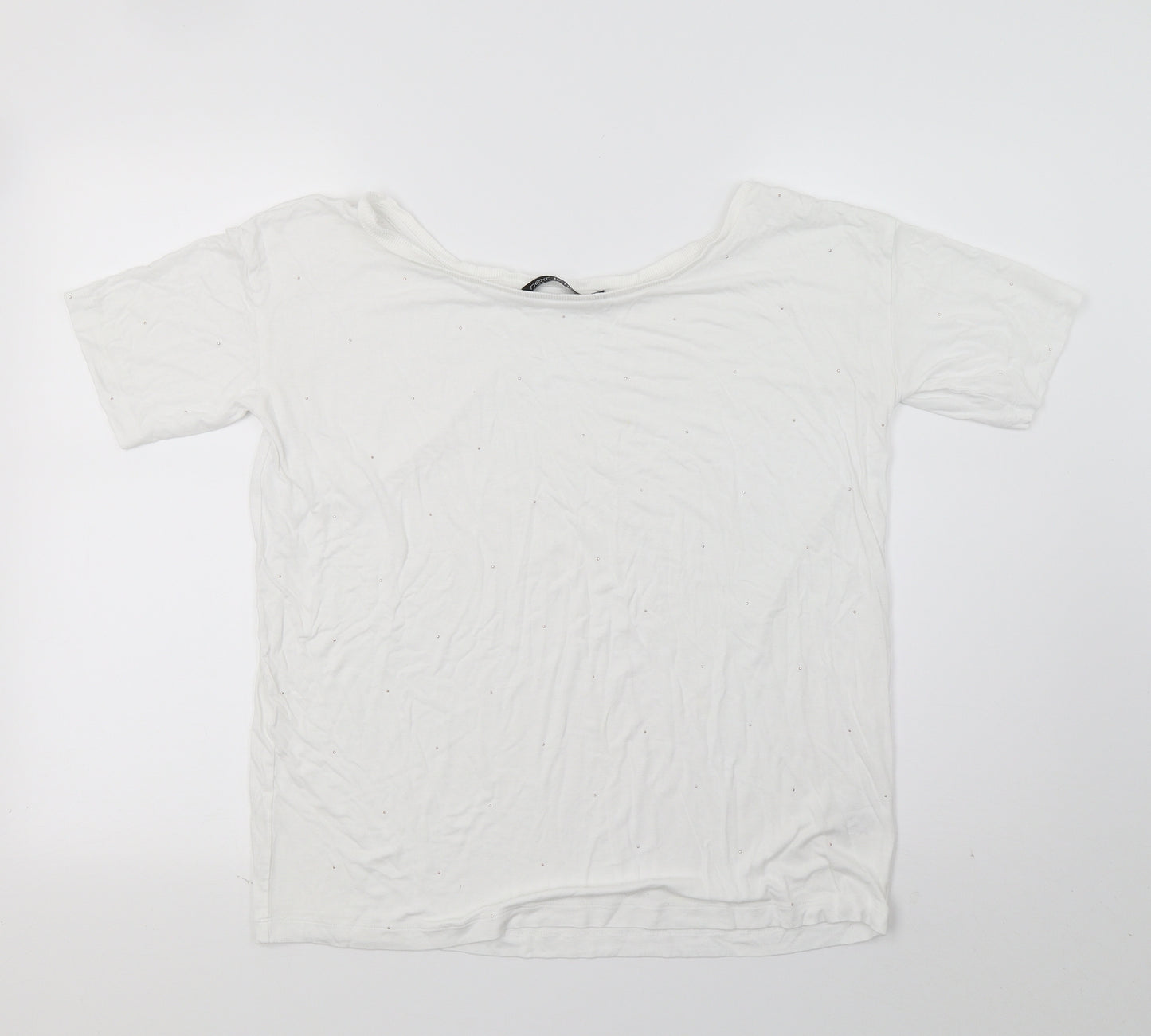 NEXT Womens White  Jersey Basic T-Shirt Size 8