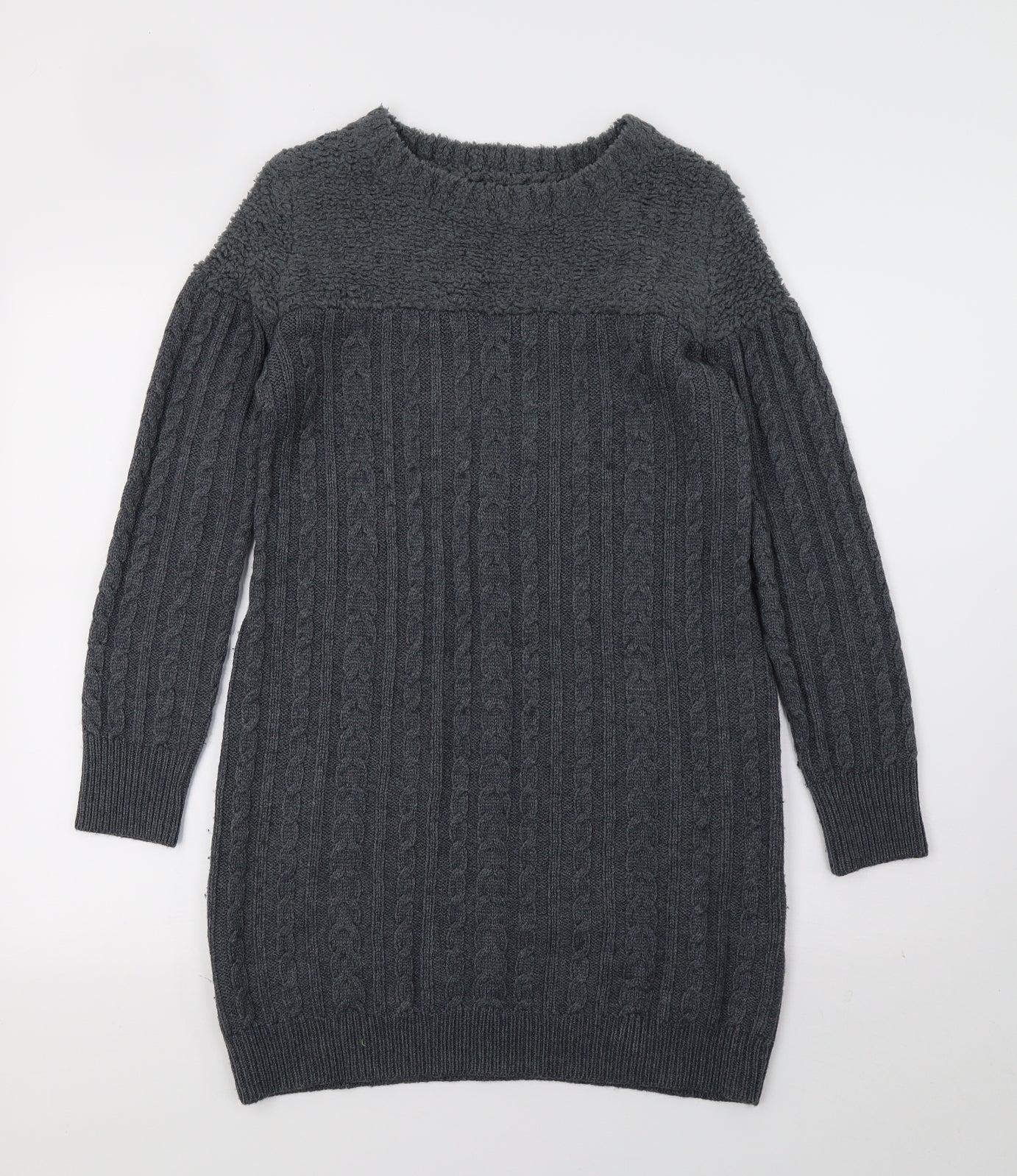 Paraphrase Womens Grey  Knit Jumper Dress  Size 8