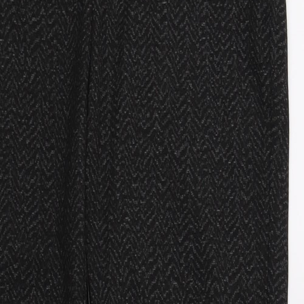 F&F Womens Black   Trousers  Size 8 L26 in