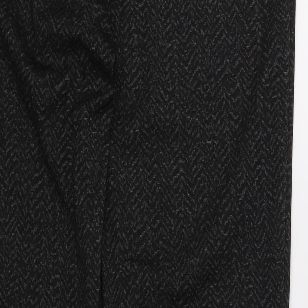 F&F Womens Black   Trousers  Size 8 L26 in