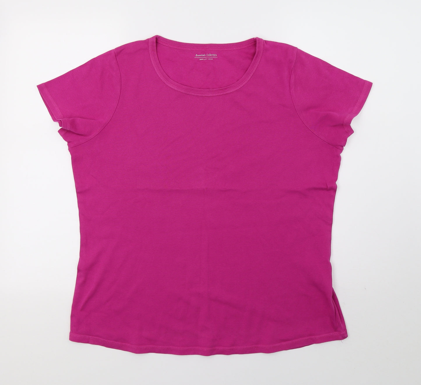 M&S Womens Purple  Jersey Basic T-Shirt Size 20