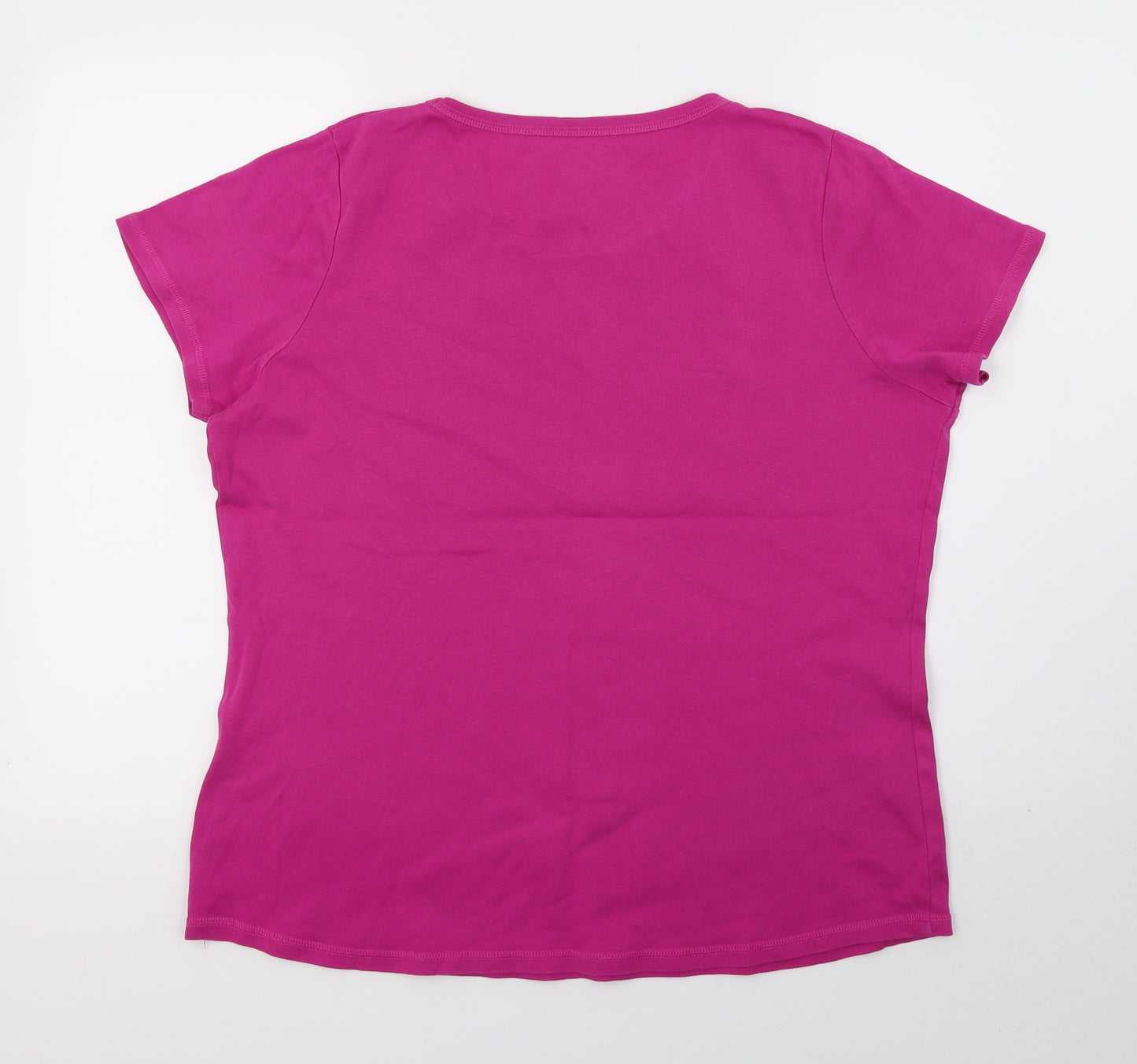 M&S Womens Purple  Jersey Basic T-Shirt Size 20