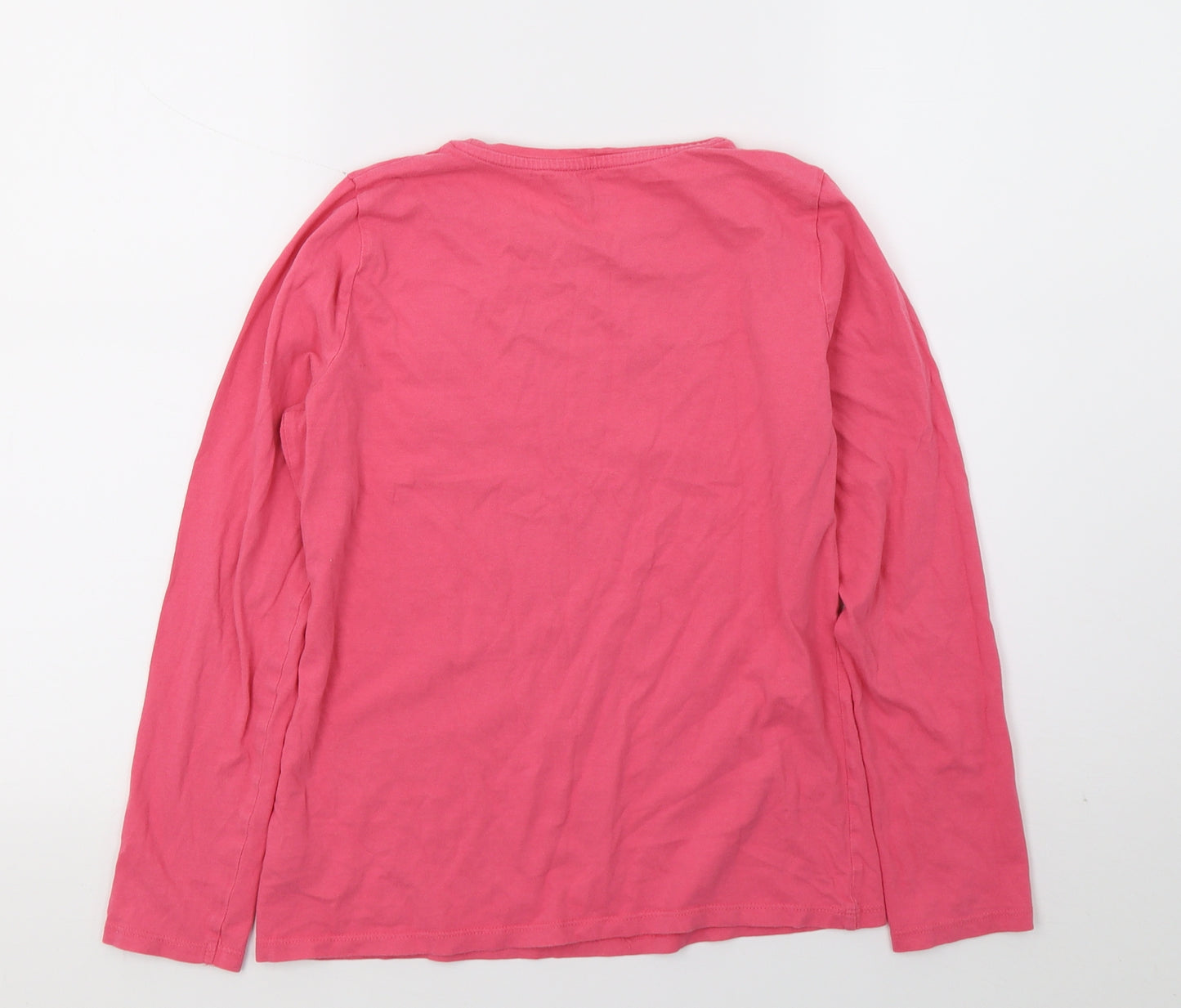 F&F Girls Pink Solid  Top Pyjama Top Size 11-12 Years