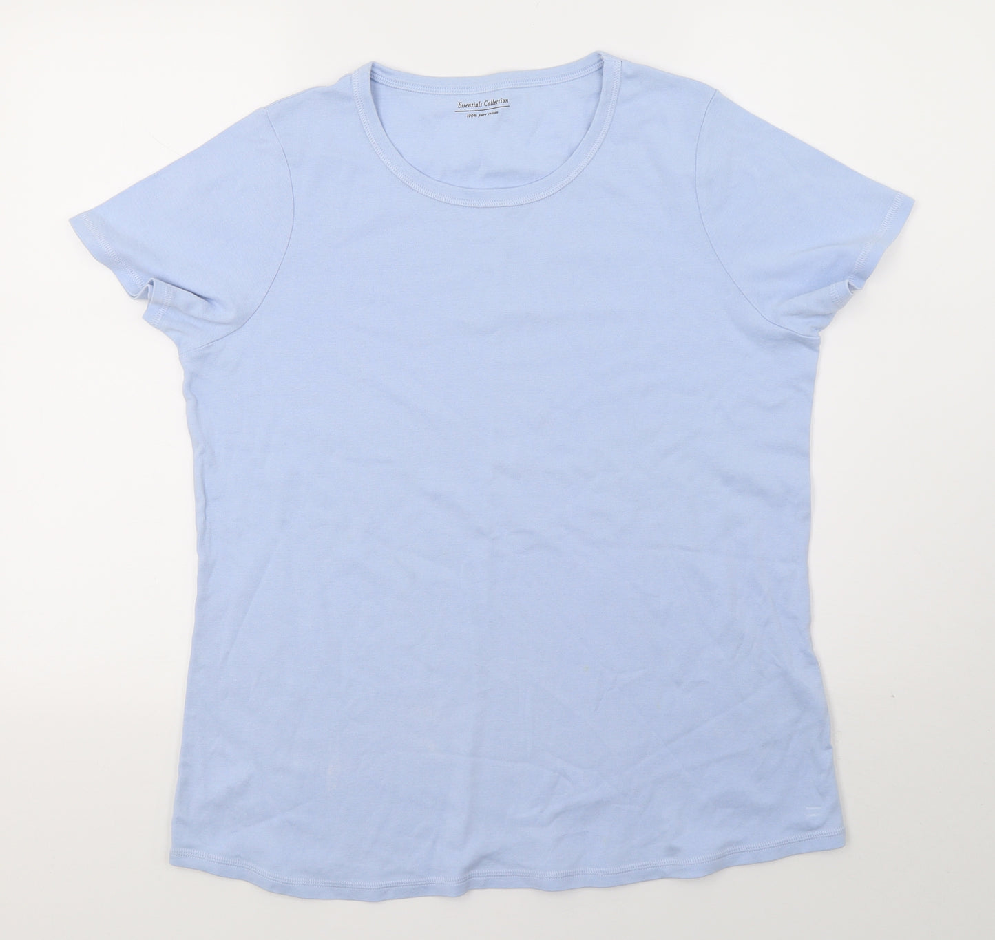 M&S Womens Blue  Jersey Basic T-Shirt Size 20