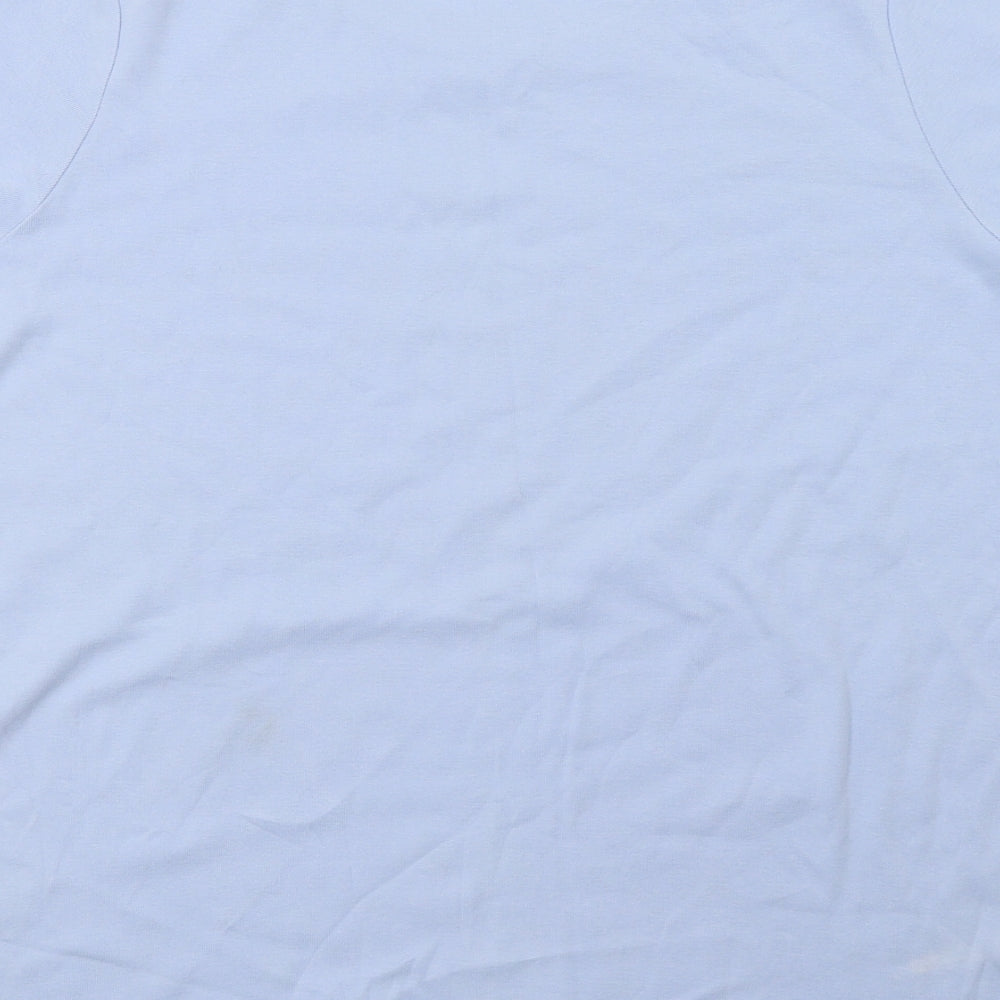 M&S Womens Blue  Jersey Basic T-Shirt Size 20