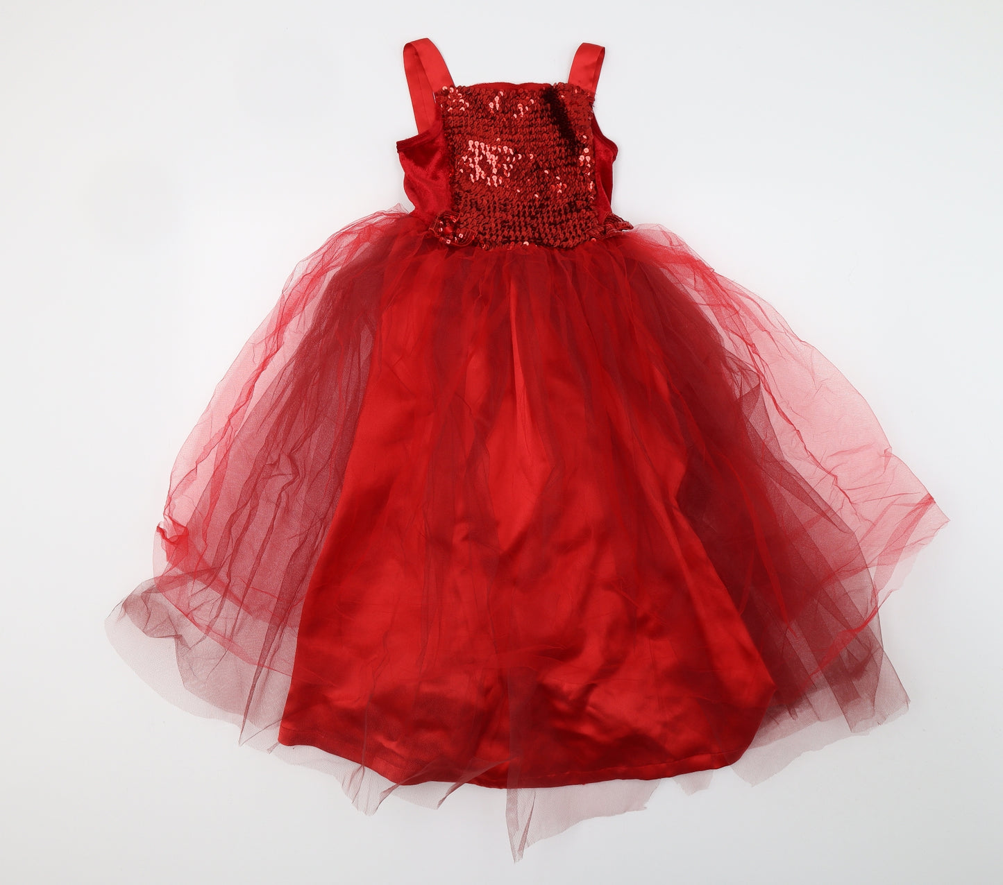 Dress Up By Design Girls Red   Fit & Flare  Size 5-6 Years