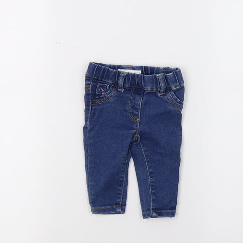 Earlydays Girls Blue  Damask  Jeans Size 0-3 Months