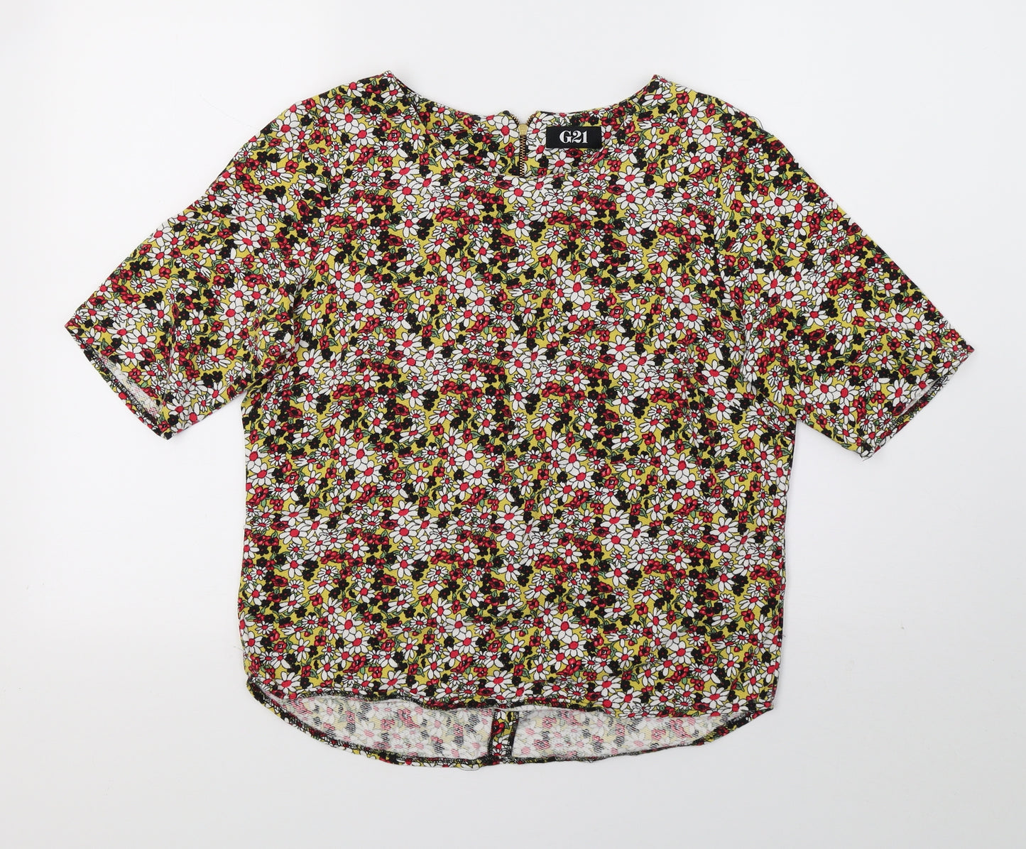 G21 Womens Multicoloured Floral  Basic T-Shirt Size 12