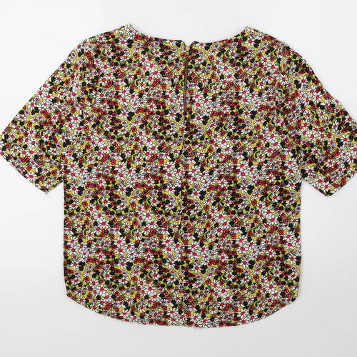 G21 Womens Multicoloured Floral  Basic T-Shirt Size 12