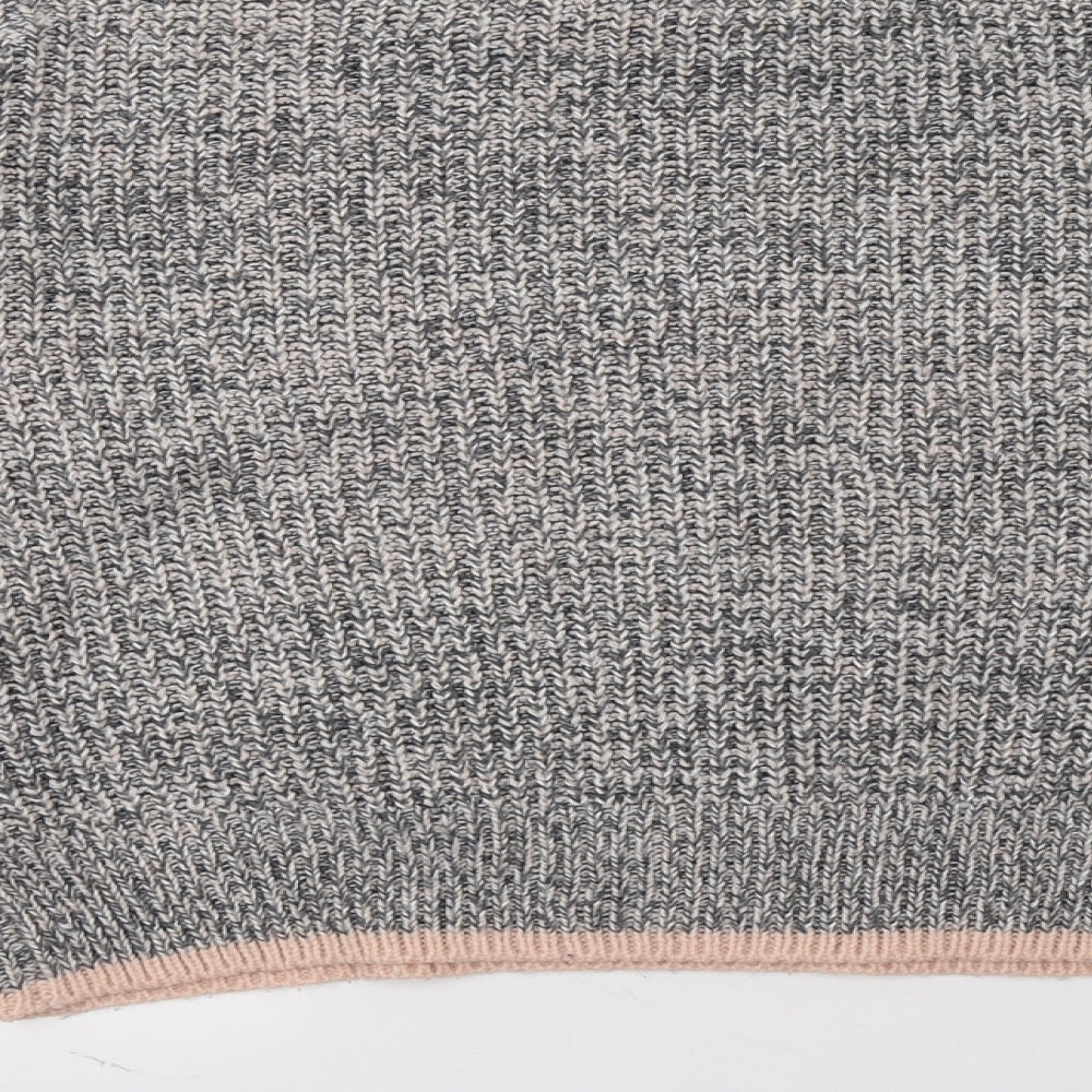 Topshop Womens Grey  Knit Pullover Jumper Size 10