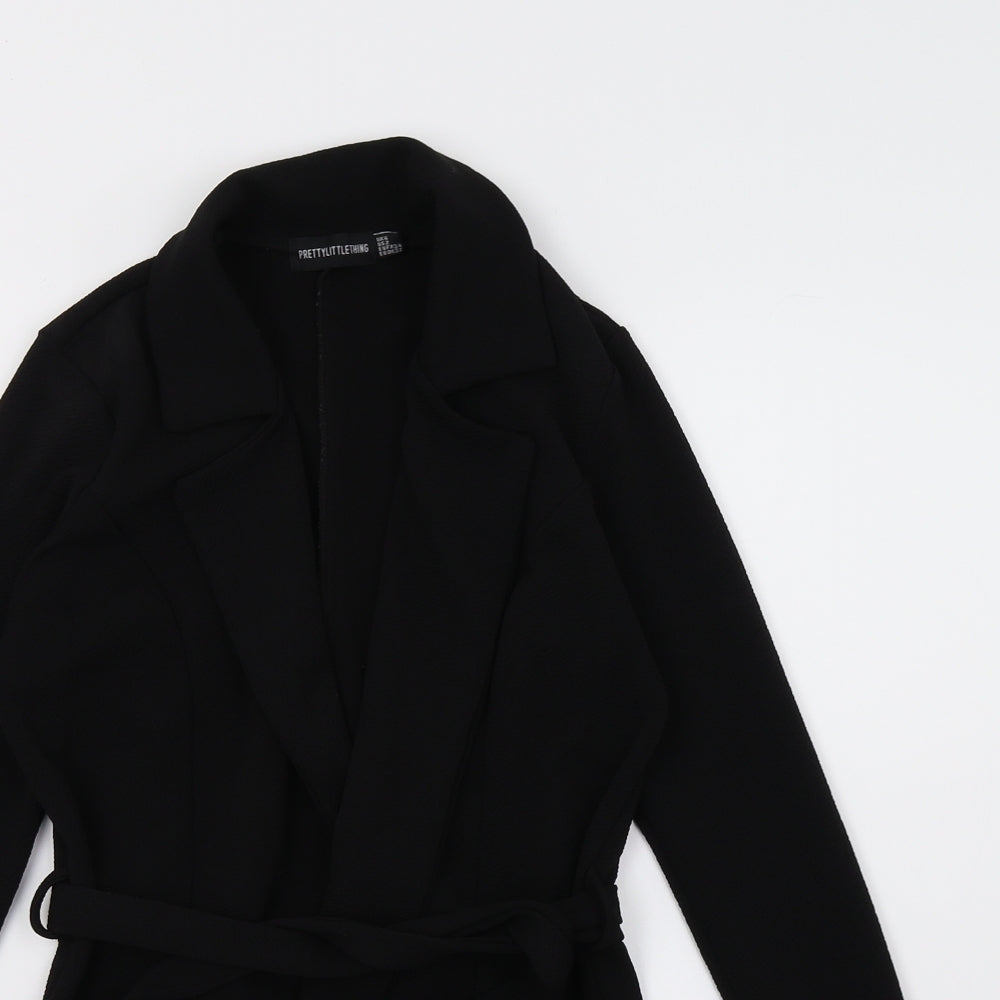 PRETTYLITTLETHING Womens Black   Jacket  Size 6