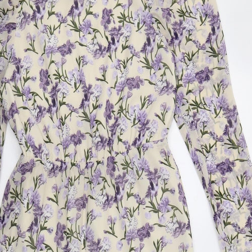 Missguided Womens Multicoloured Floral  Fit & Flare  Size 8