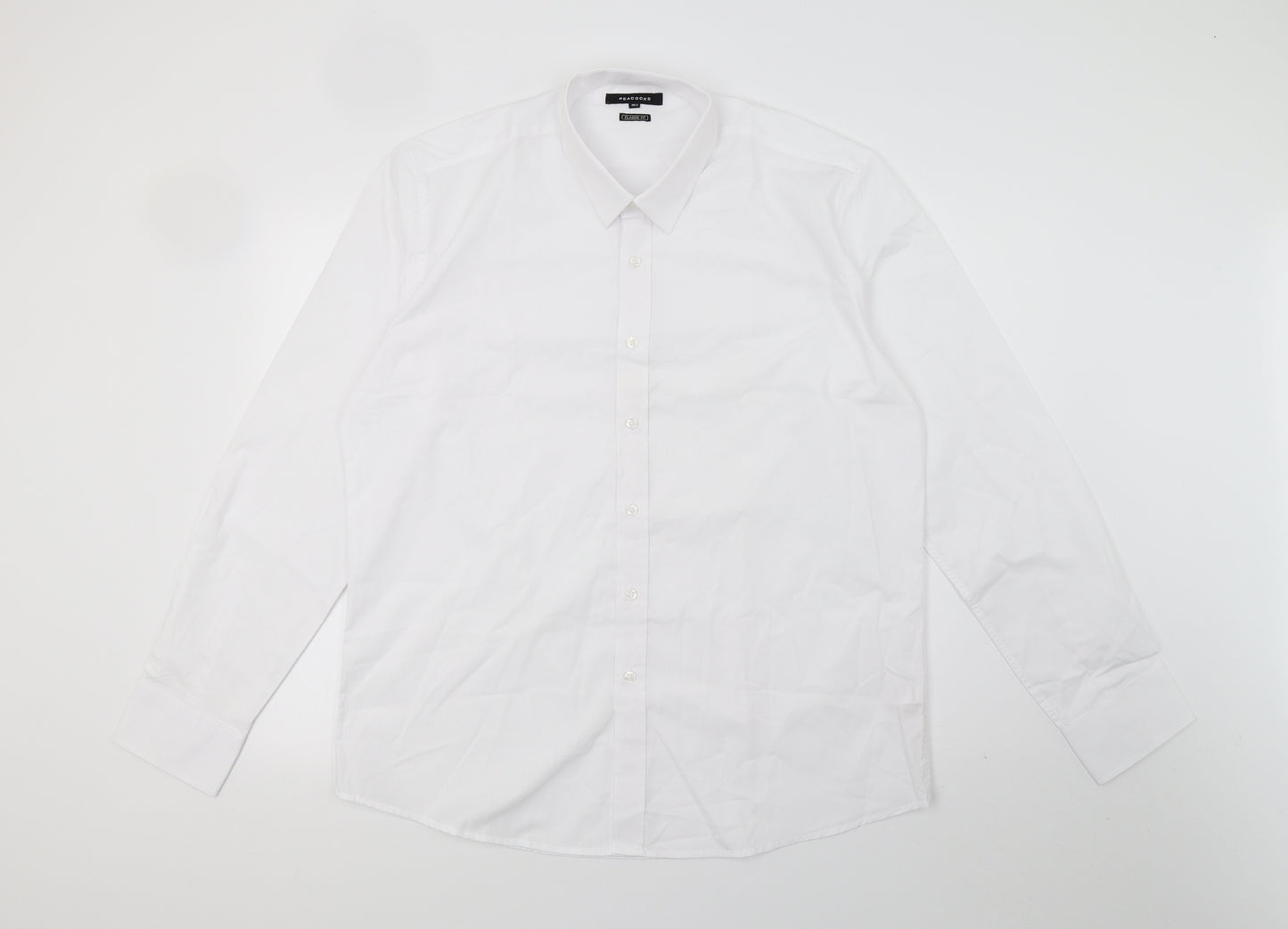 Peacocks Mens White    Dress Shirt Size 16.5