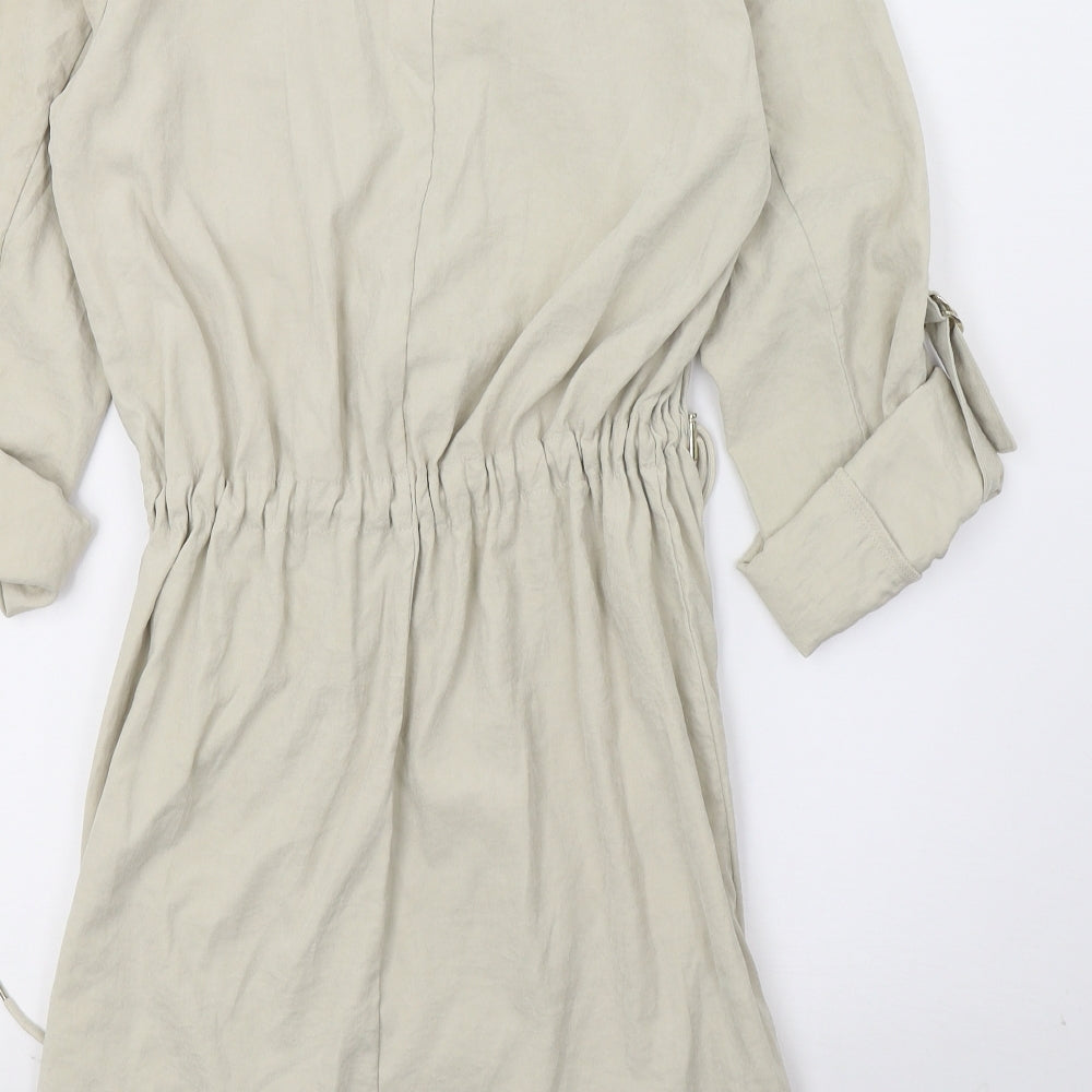 Zara Womens Beige   Overcoat Coat Size XS