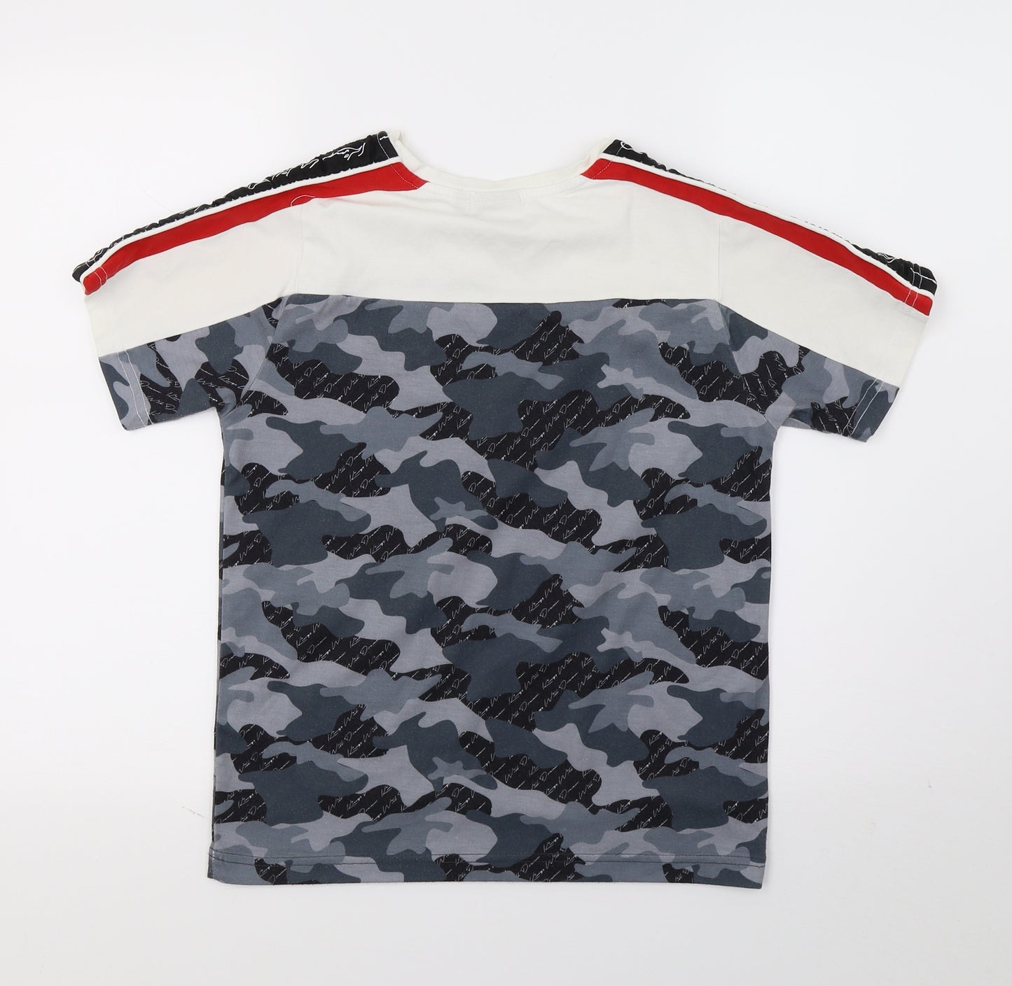 KWD Boys Multicoloured Camouflage Jersey Basic T-Shirt Size 12-13 Years