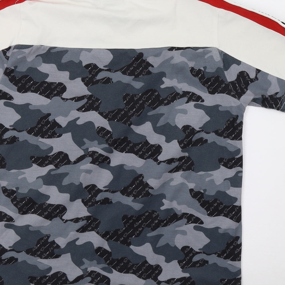 KWD Boys Multicoloured Camouflage Jersey Basic T-Shirt Size 12-13 Years