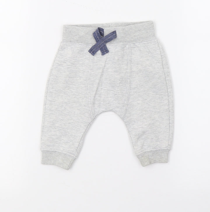F&F Baby Grey   Jogger Trousers Size 0-3 Months