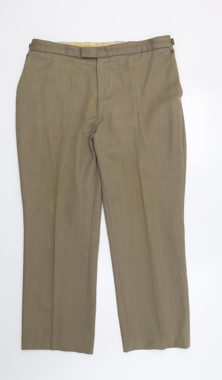 Stanford Mens Brown Trousers L28 in
