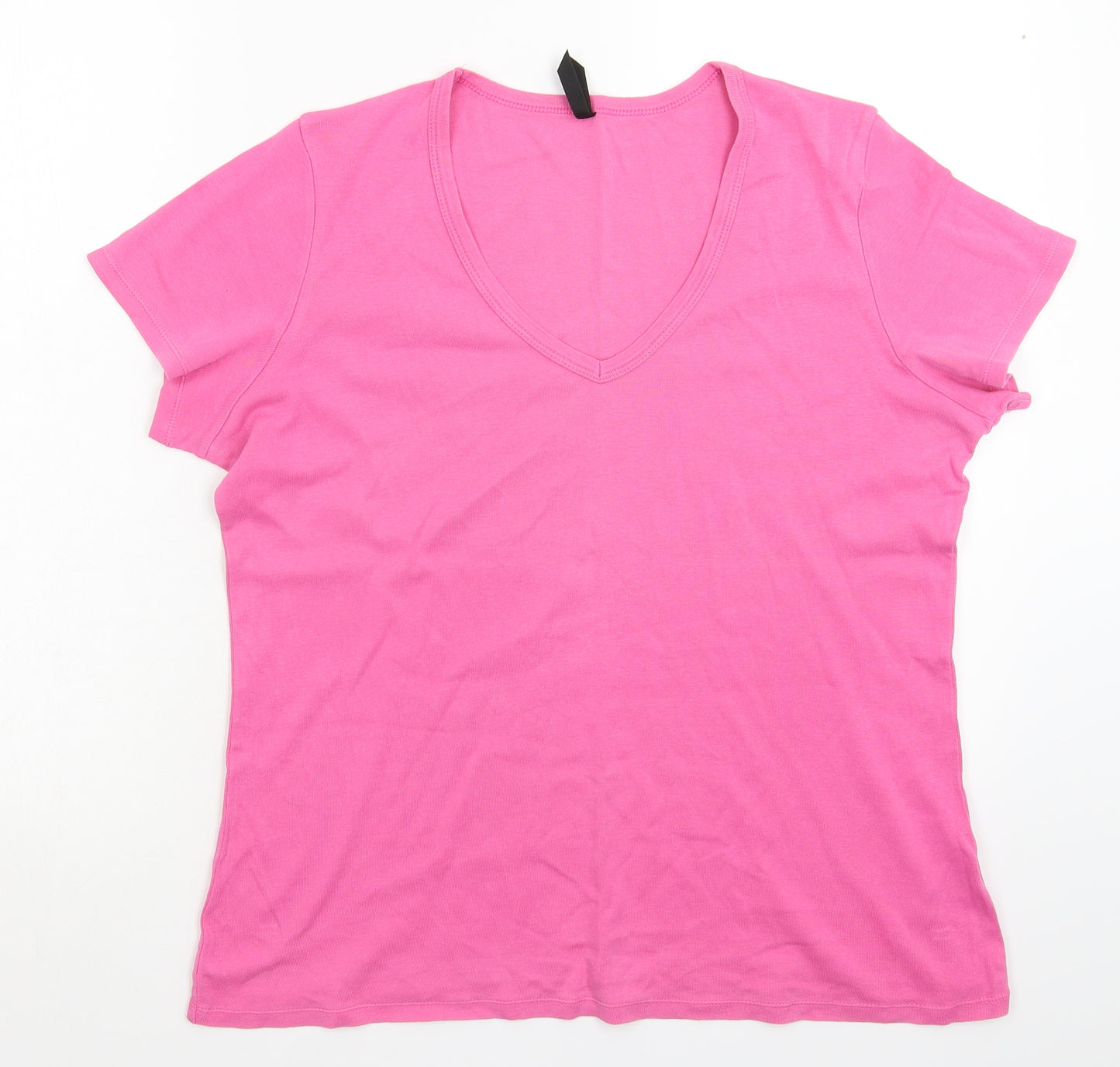 Marks and Spencer Womens Pink   Basic T-Shirt Size 20