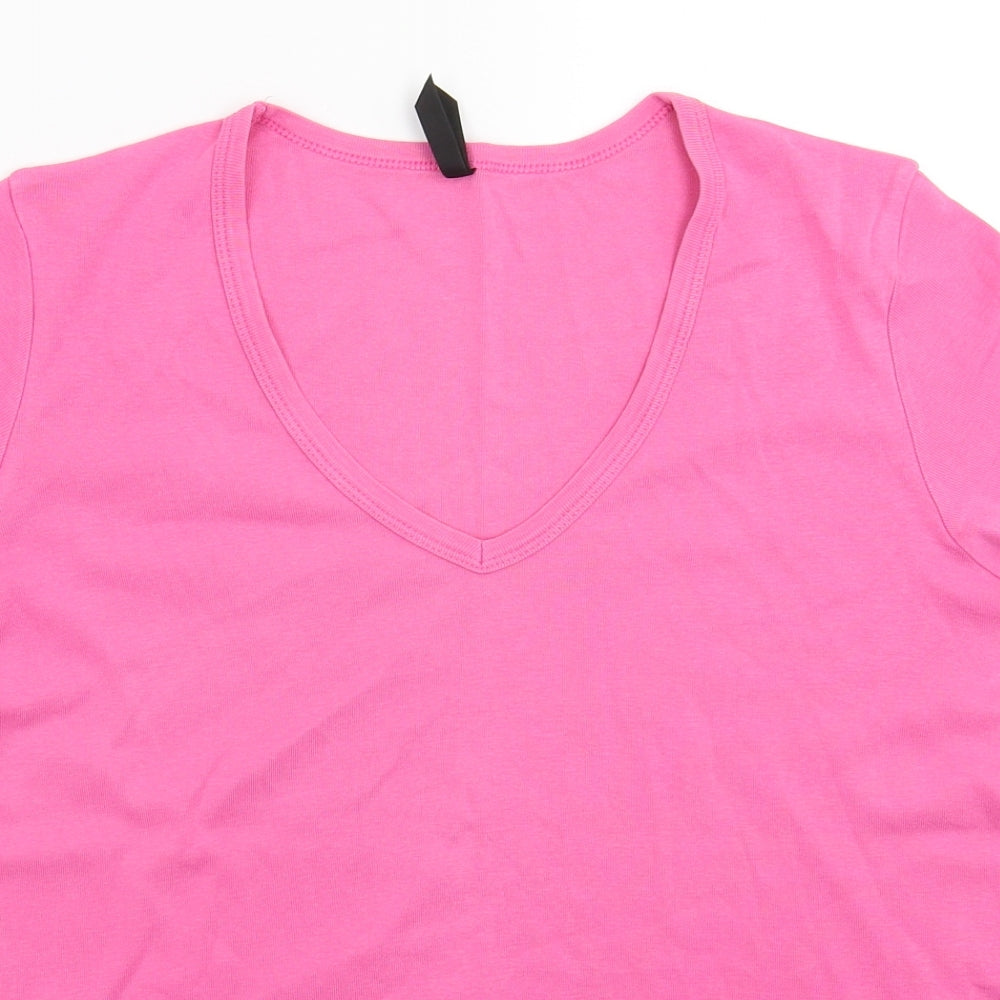 Marks and Spencer Womens Pink   Basic T-Shirt Size 20