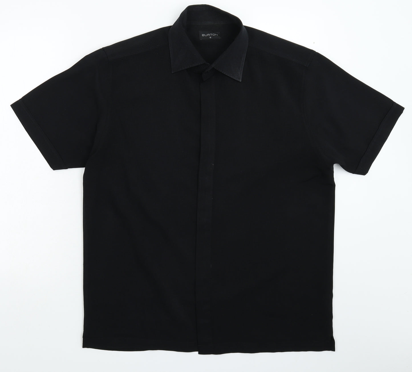 Burton Mens Black    Button-Up Size M