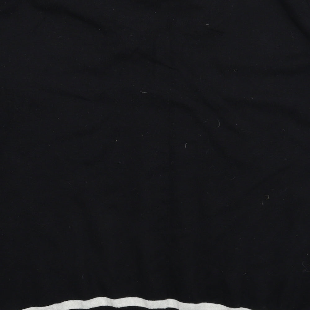 Copperfield Mens Black  Knit Pullover Jumper Size L