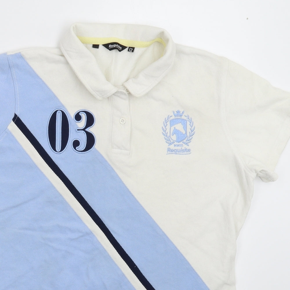 Requisite Womens Multicoloured   Basic Polo Size 12