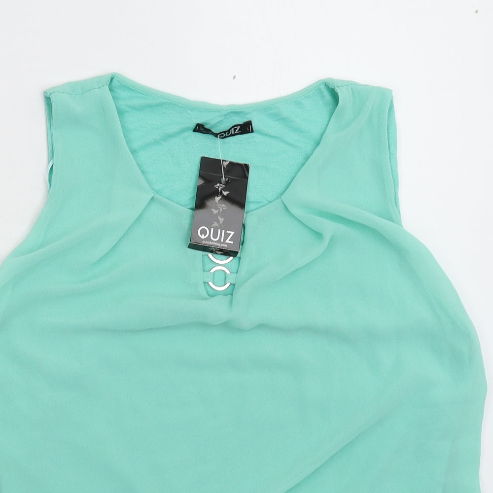 Quiz Womens Green   Basic Blouse Size L