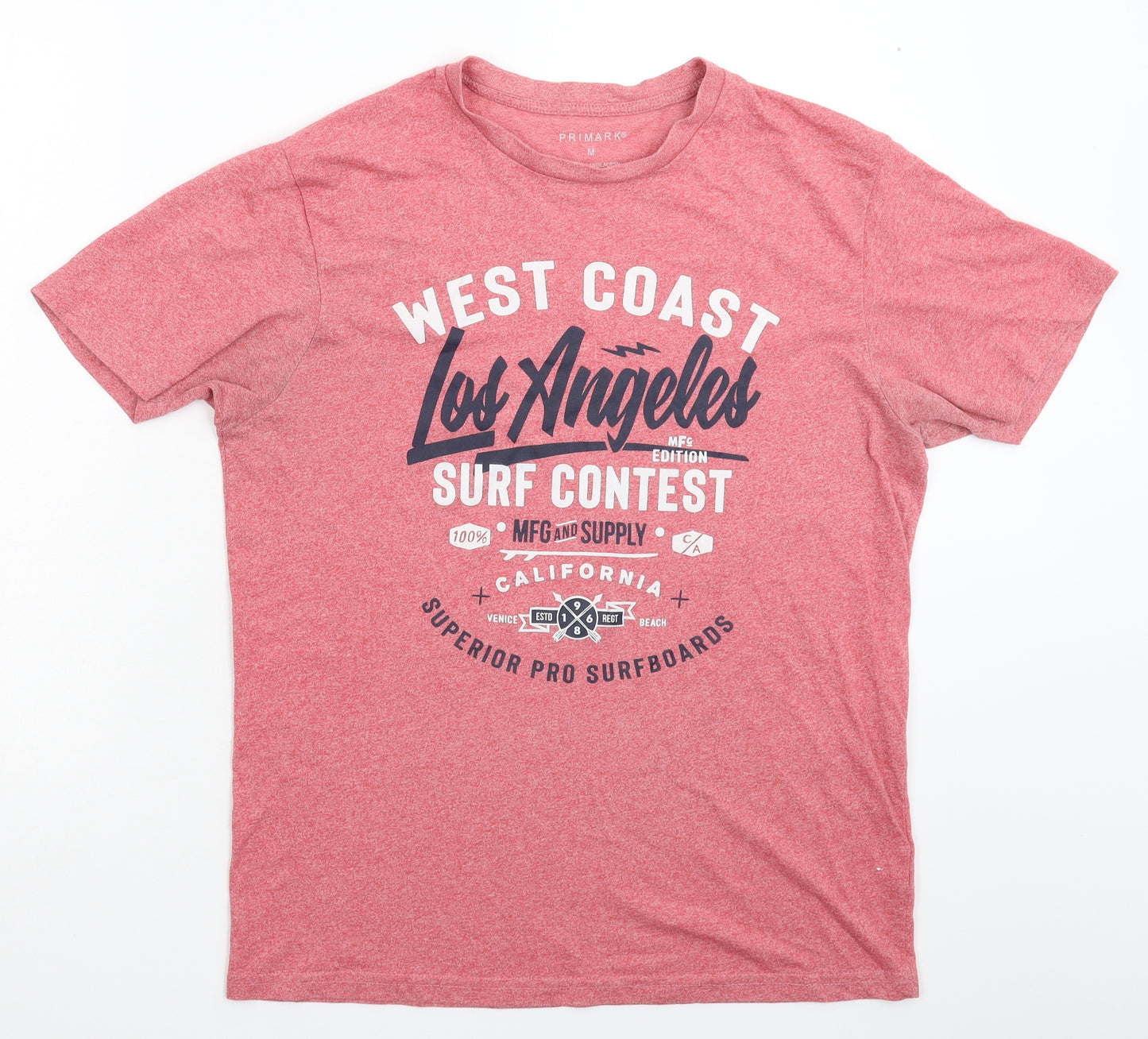 Primark Mens Pink    T-Shirt Size M