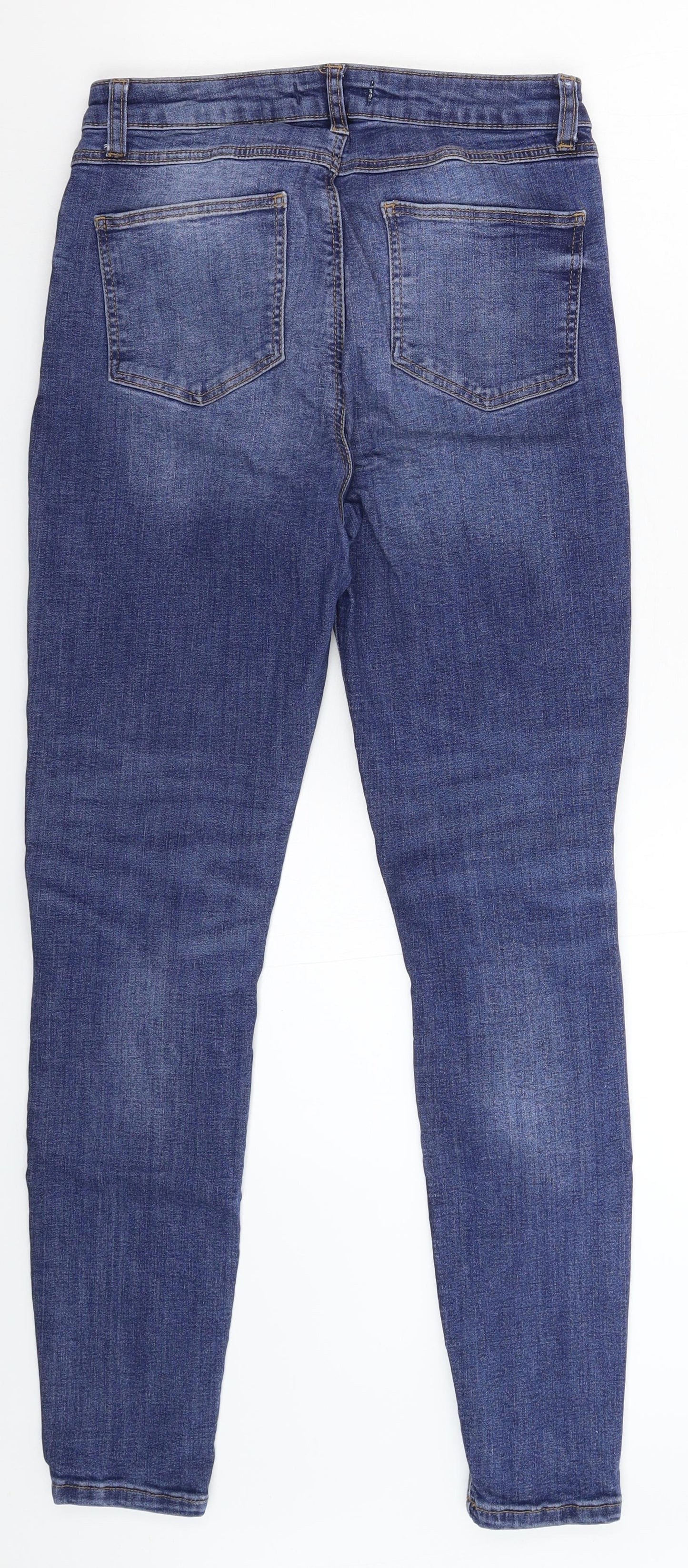 Denim & Co. Womens Blue  Denim Skinny Jeans Size 10 L29 in