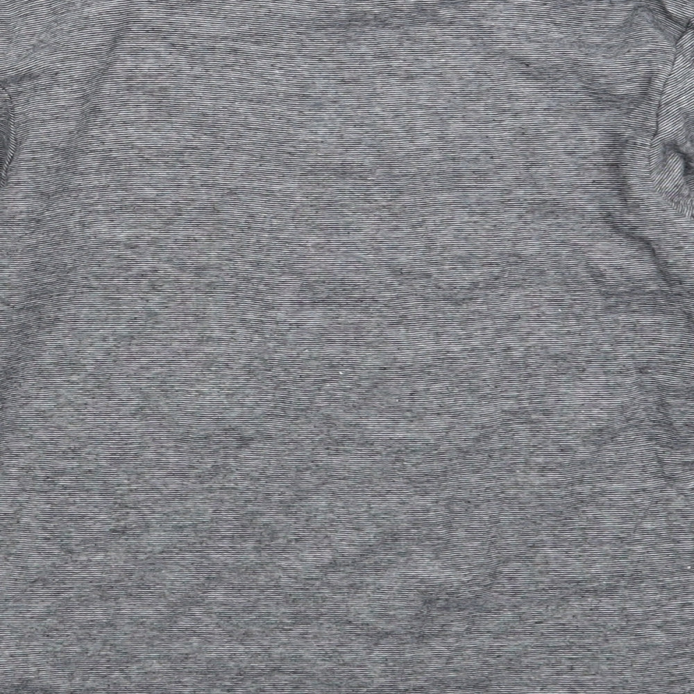 Nutmeg Boys Grey Striped  Basic T-Shirt Size 8-9 Years