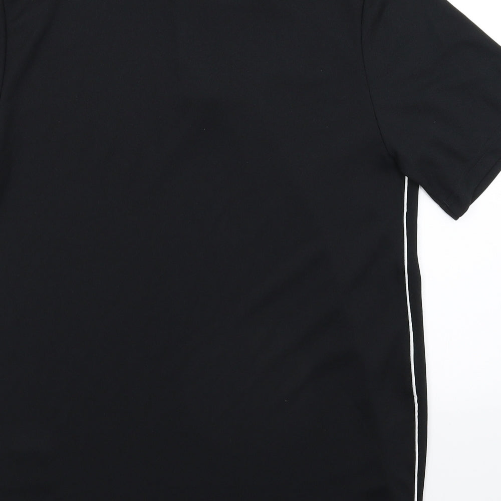 adidas Boys Black   Jersey Polo Size 13-14 Years