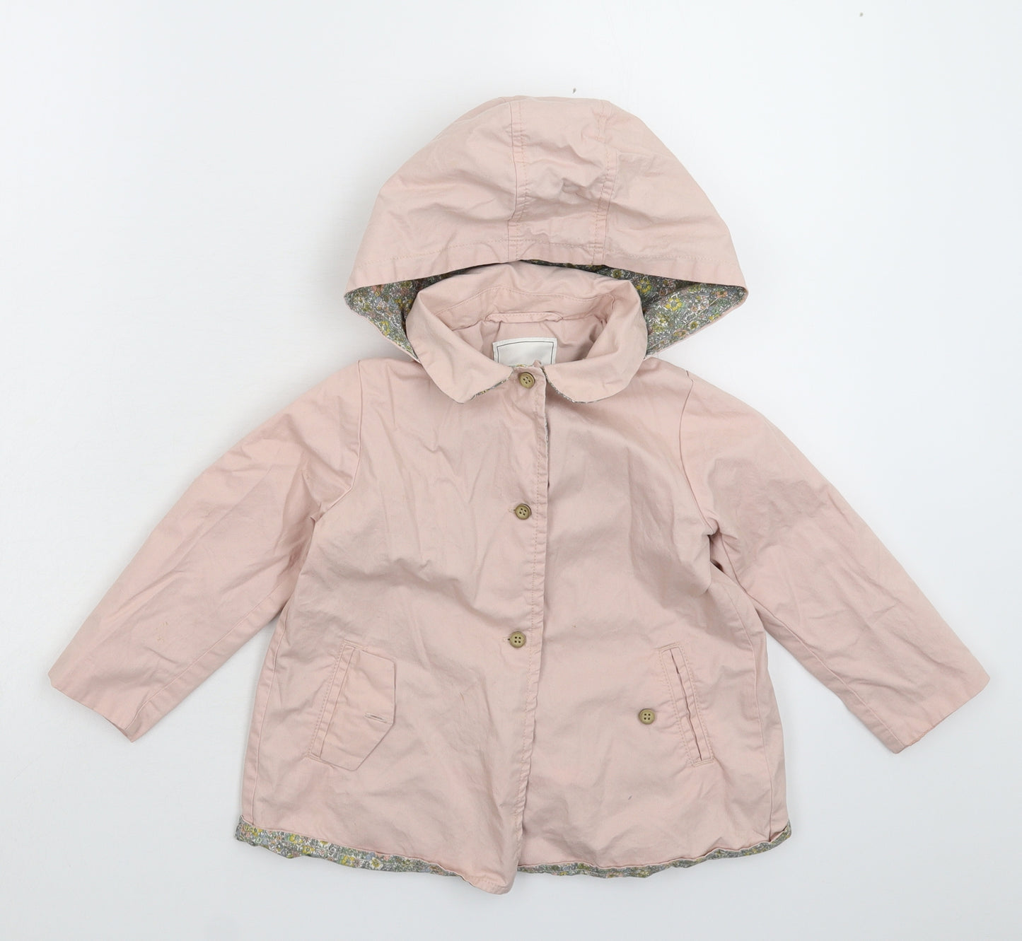 NEXT Girls Beige   Jacket Coat Size 2-3 Years