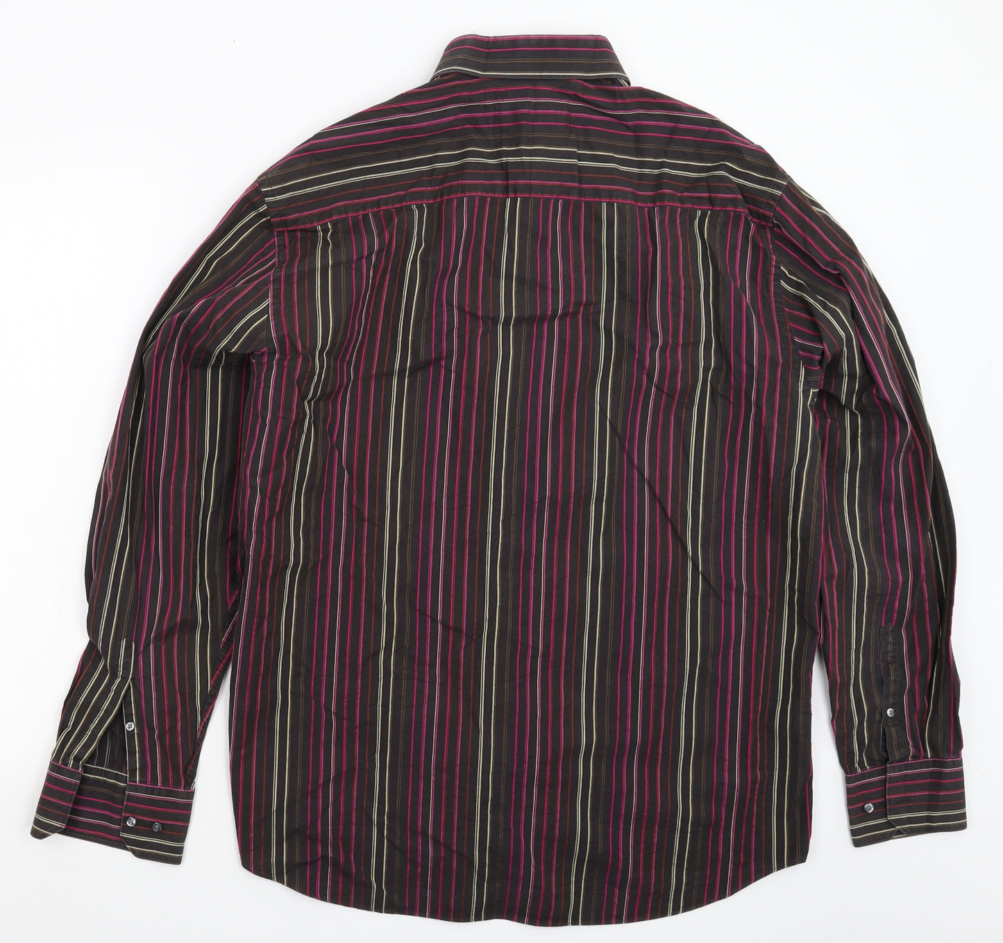 NEXT Mens Multicoloured Striped   Dress Shirt Size 17.5
