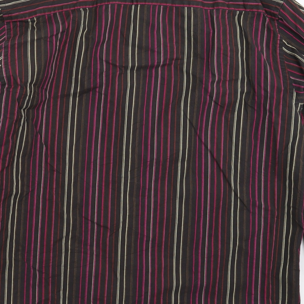 NEXT Mens Multicoloured Striped   Dress Shirt Size 17.5