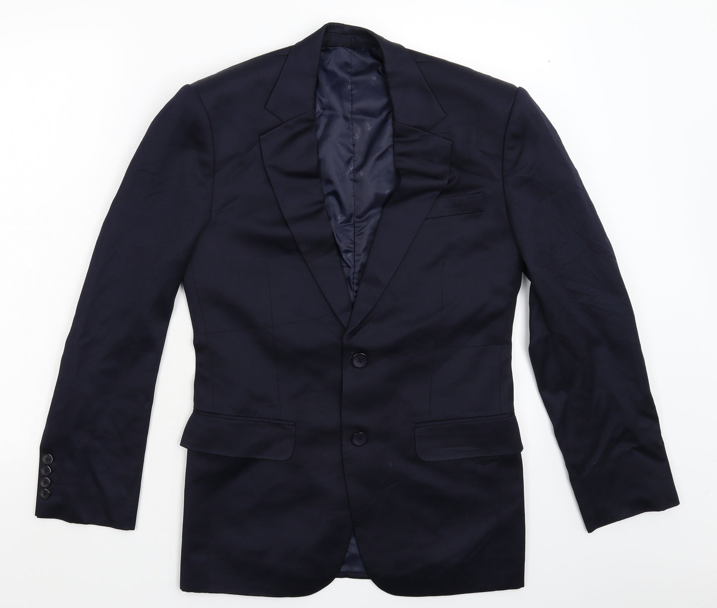 Preworn Mens Blue   Jacket Suit Jacket Size 34