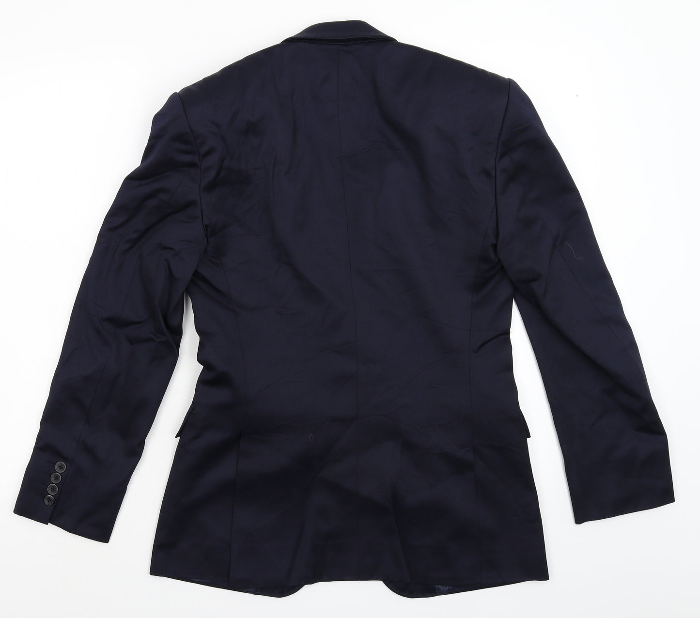 Preworn Mens Blue   Jacket Suit Jacket Size 34