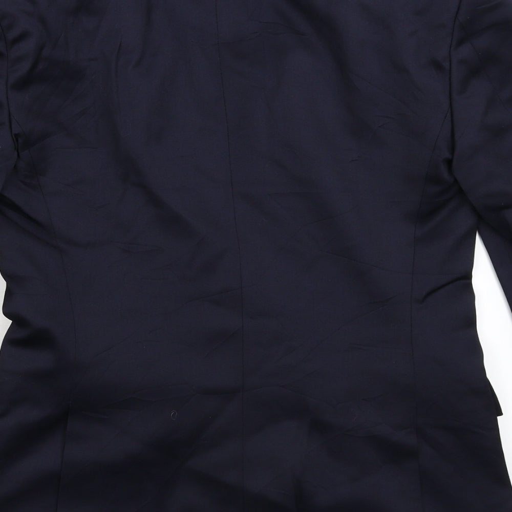 Preworn Mens Blue   Jacket Suit Jacket Size 34
