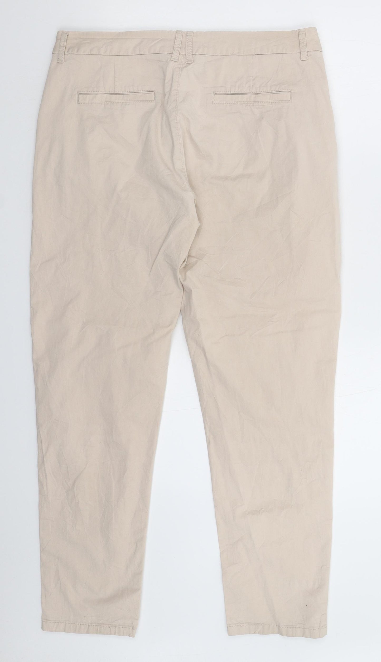 F&F Womens Beige   Chino Trousers Size 12 L29 in