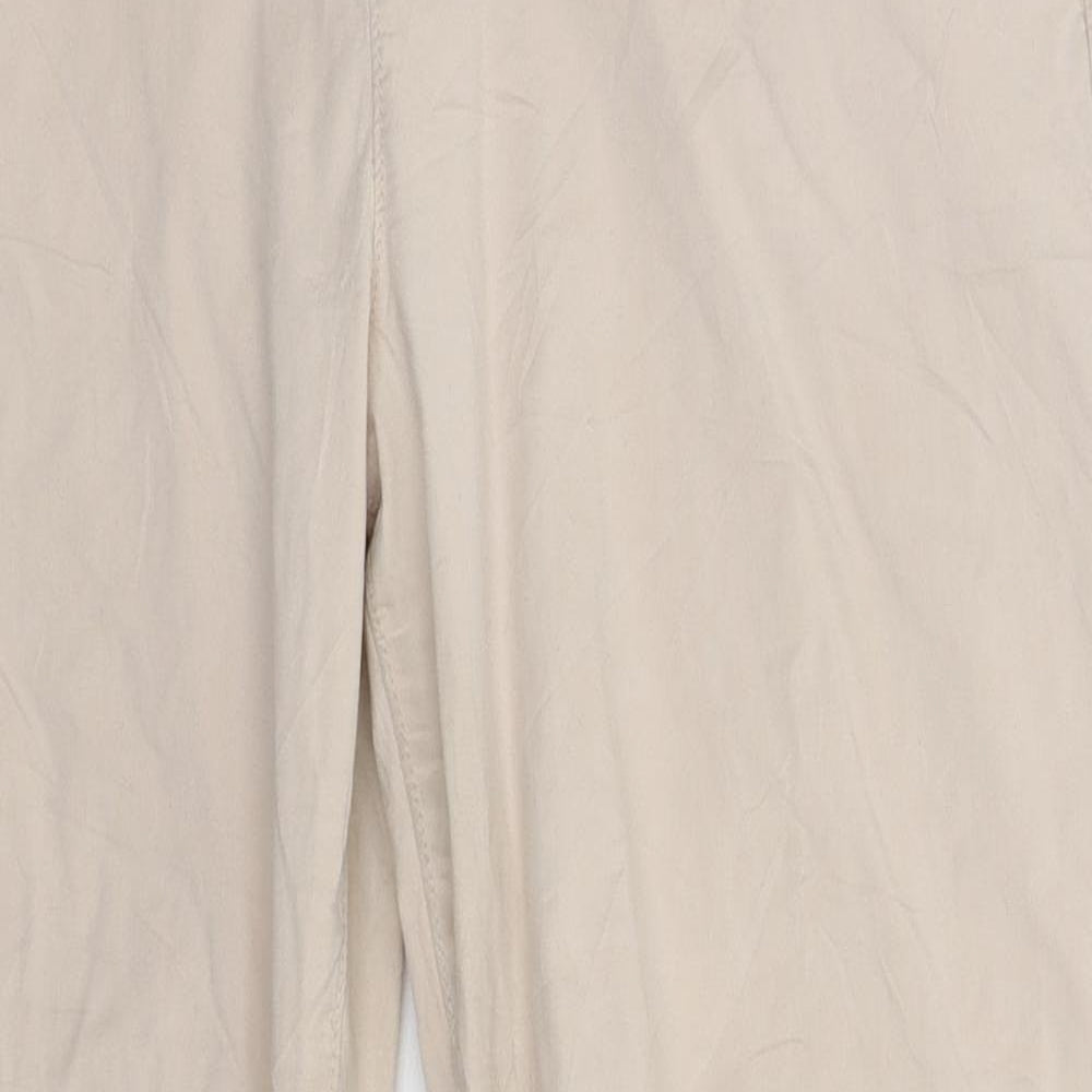 F&F Womens Beige   Chino Trousers Size 12 L29 in