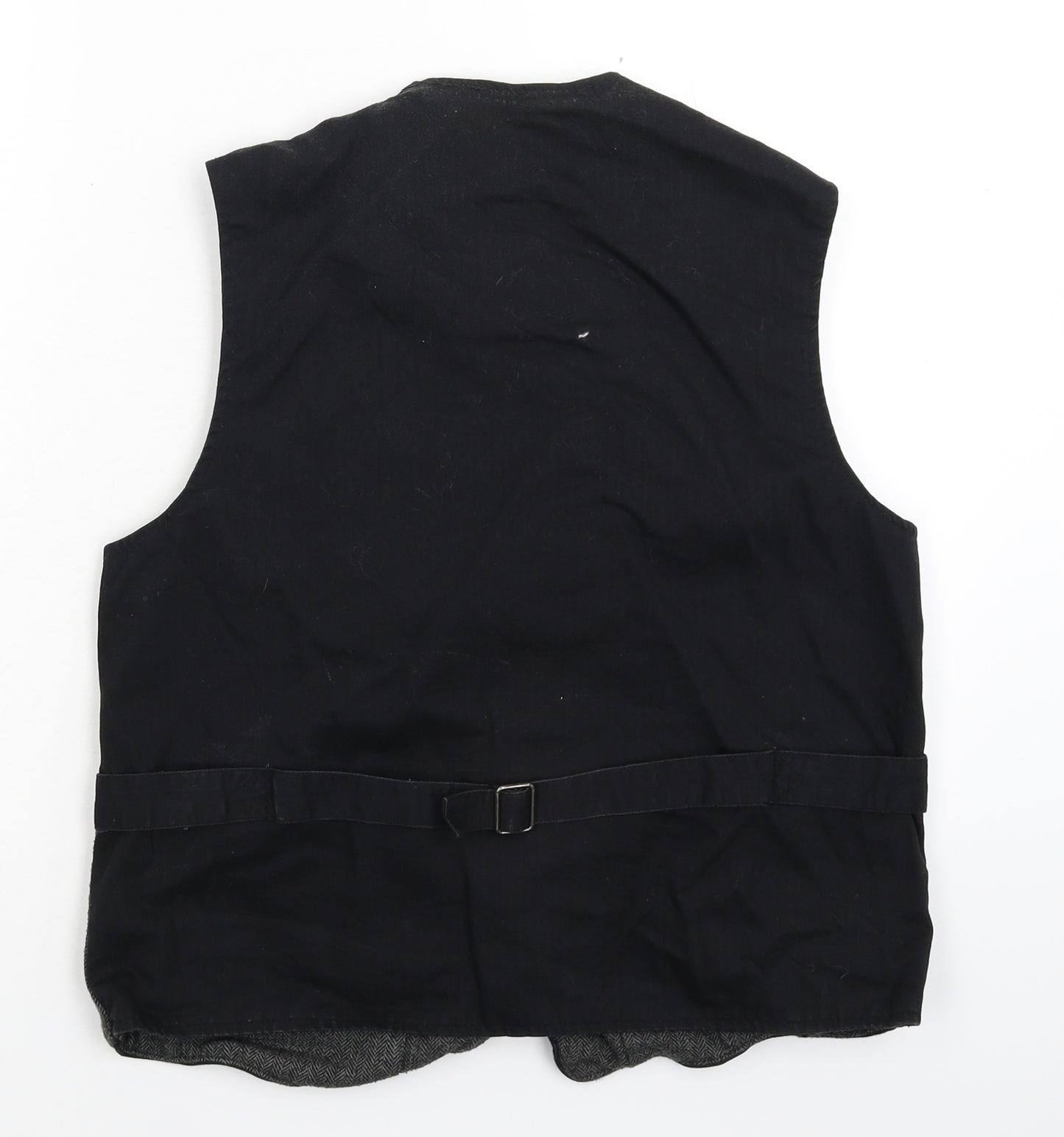 River Island Mens Grey Herringbone  Jacket Waistcoat Size M