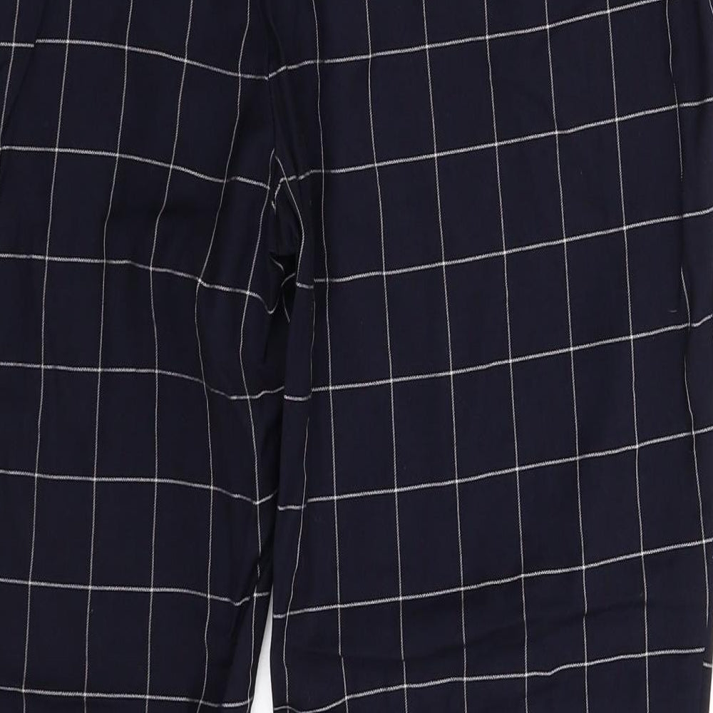 New Look Mens Blue Check  Trousers  Size 38 L28 in