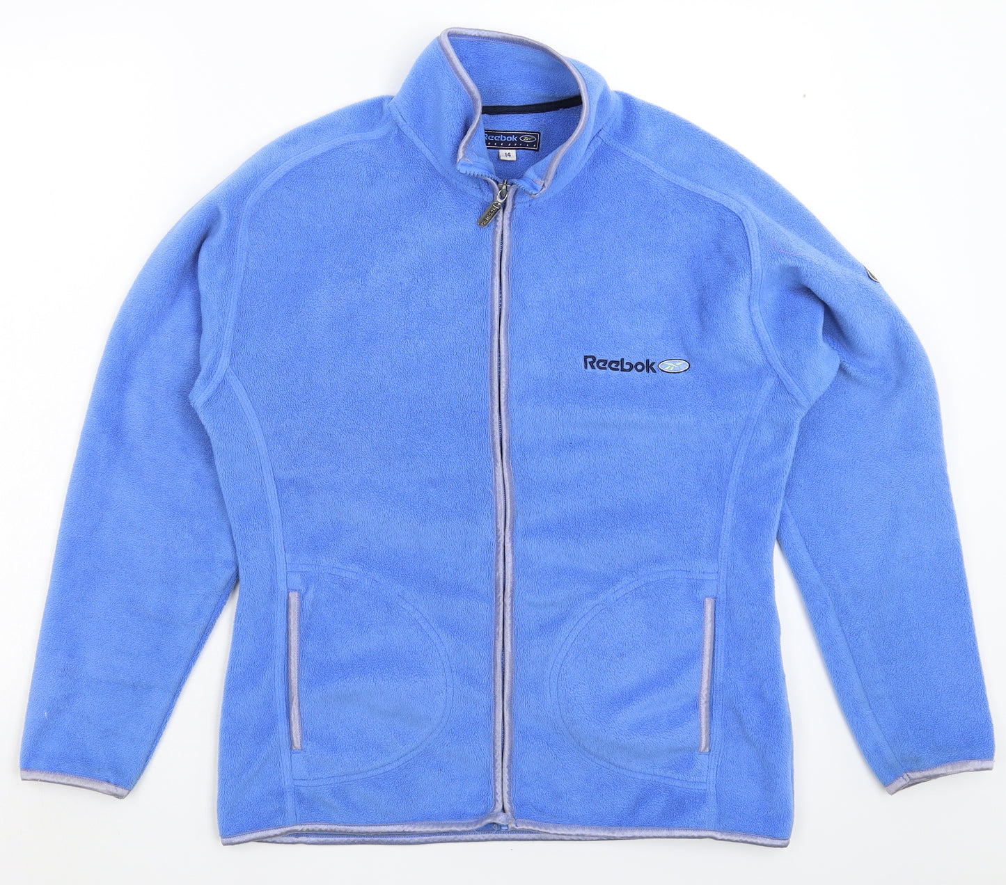 Reebok Womens Blue  Fleece Jacket  Size 14