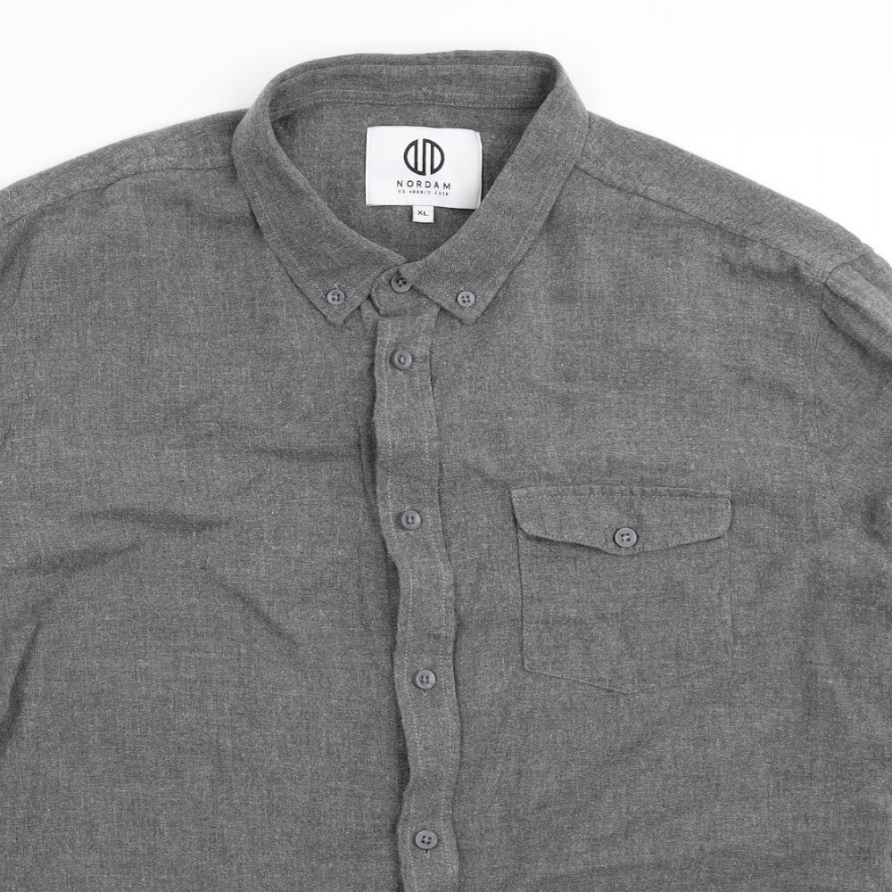 Nordam Womens Grey   Basic Button-Up Size XL
