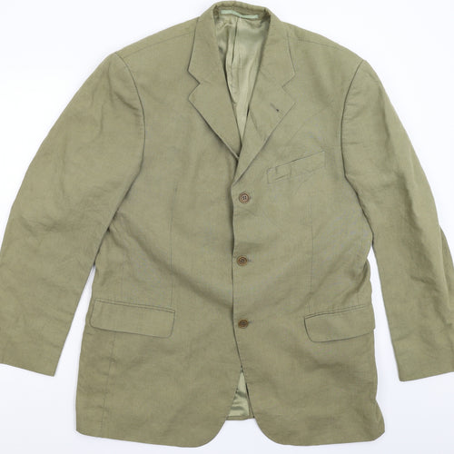 Clockhouse Mens Green   Jacket Suit Jacket Size 40