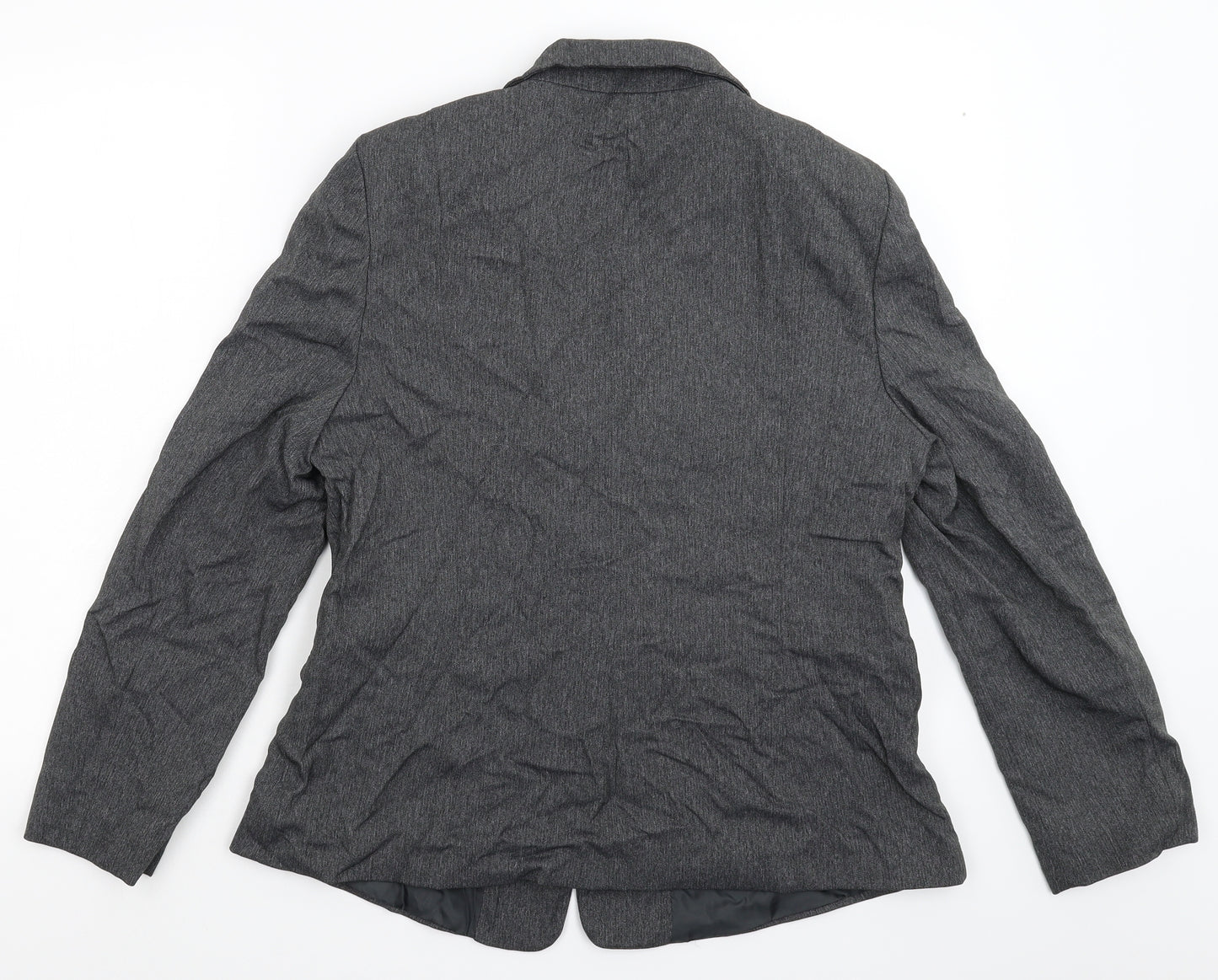 Papaya Womens Grey Striped  Jacket Suit Jacket Size 16