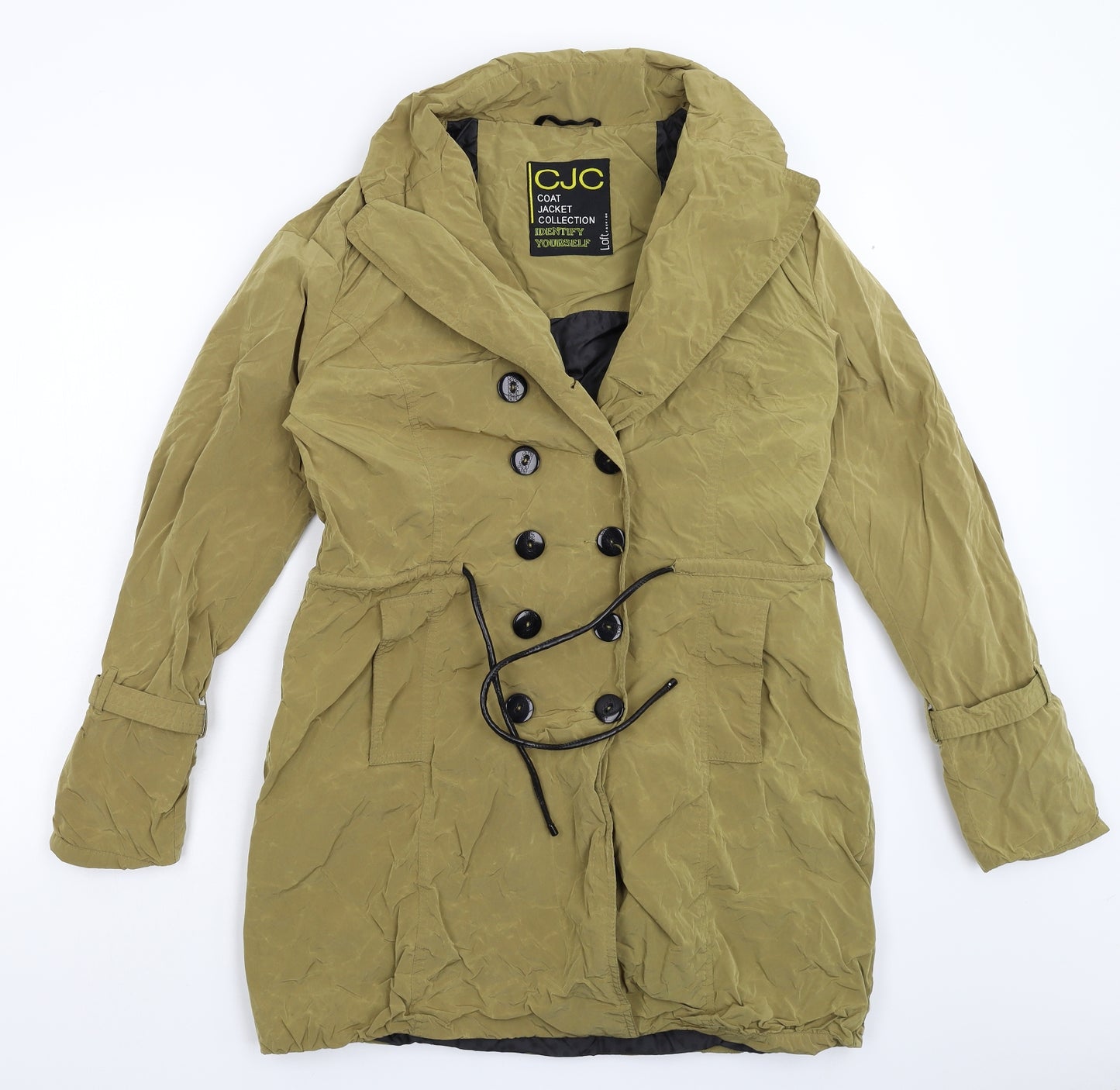 LOFT Womens Beige   Pea Coat Coat Size M