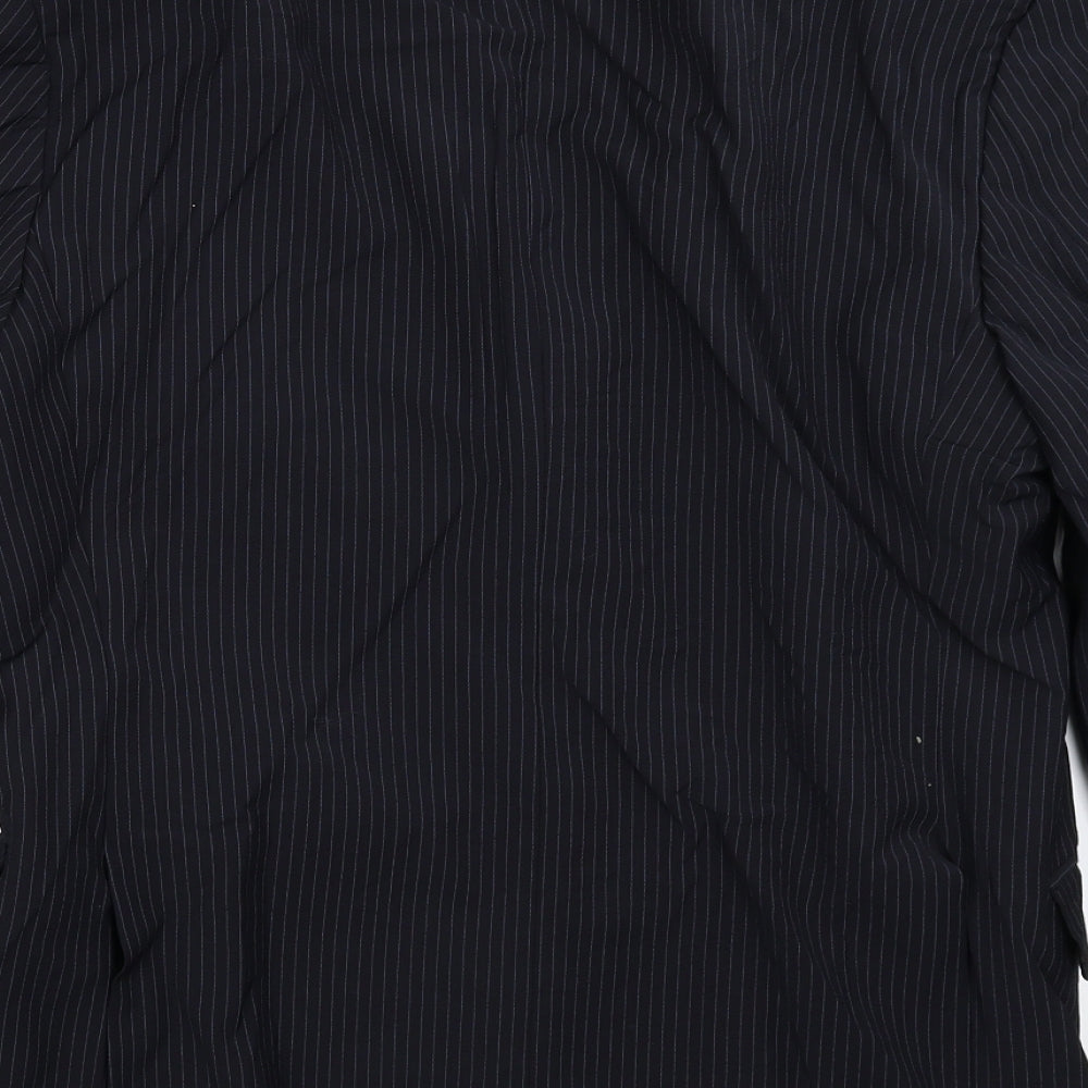 Marks and Spencer Mens Blue Striped  Jacket Suit Jacket Size 38